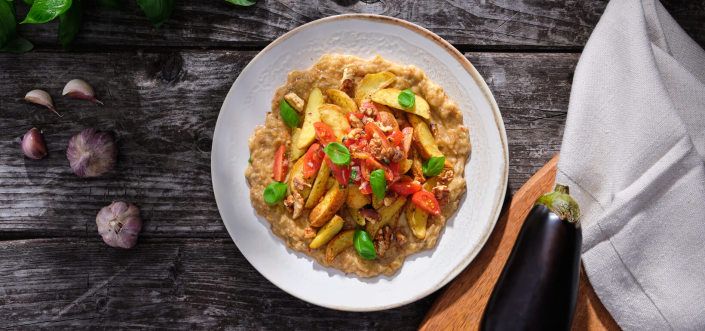 AVIKO Pati Parts Garlic CU PASTĂ DE VINETE, ROȘII ȘI CEAPĂ (SALATĂ DE VINETE)