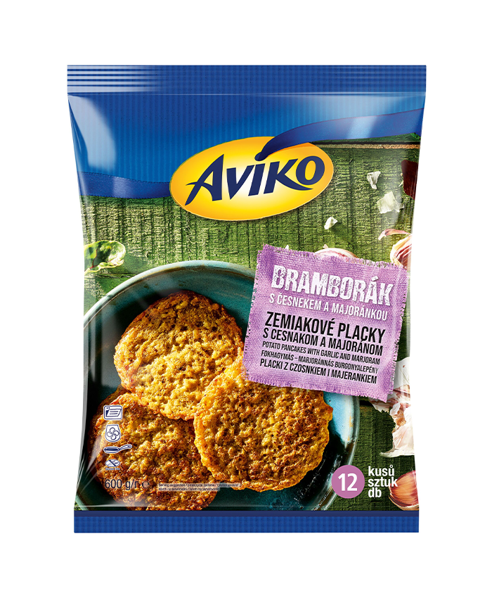 Potato pancakes with garlic and marjoram 600